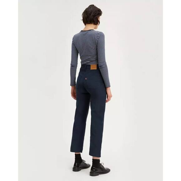 Levi's Womens Ribcage Straight Ankle High Rise Corduroy Jeans - Picture 1 of 5